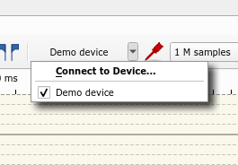 device selector dropdown